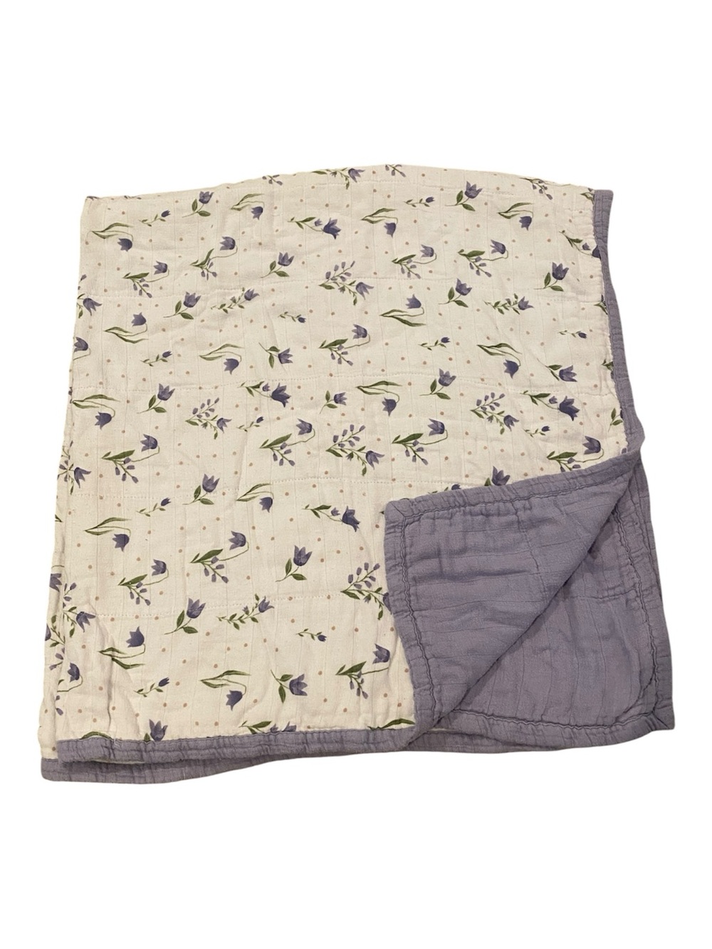 Little Unicorn Purple Floral Muslin Cotton Dream Blanket Baby Girl Crib Toddler